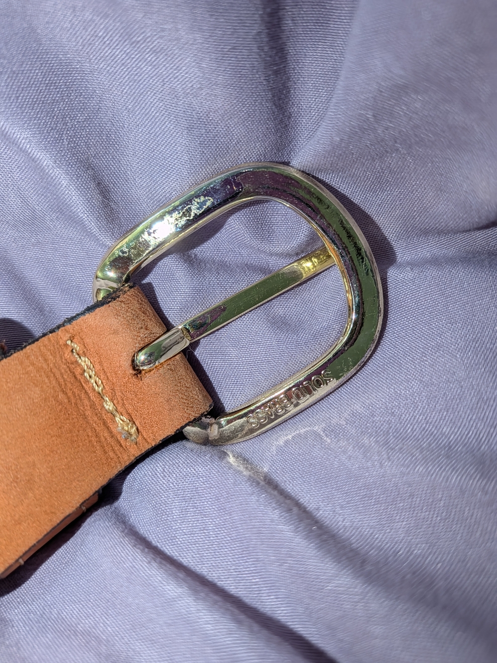 West Marine Braided Canvas and Leather Men’s Belt - Tan Size 36 - Picture 5 of 8